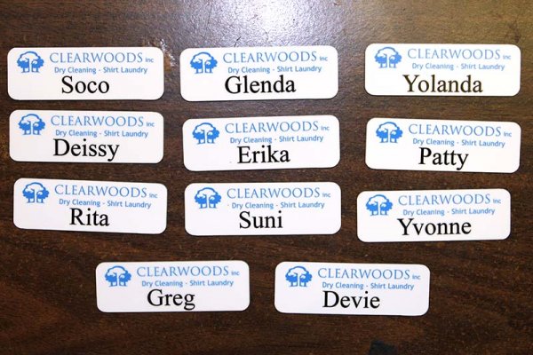 Custom personalized name badge sample 6 from SpectraColor