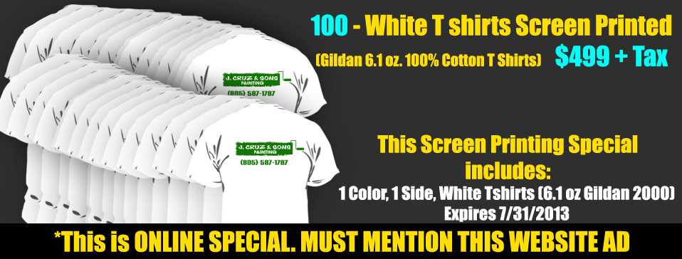 CHEAP 100 T Shirts Printed Printing Specials Oaks, CA
