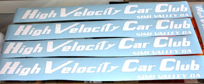 Custom Vinyl Decals made at spectracolor in simi valley, ca