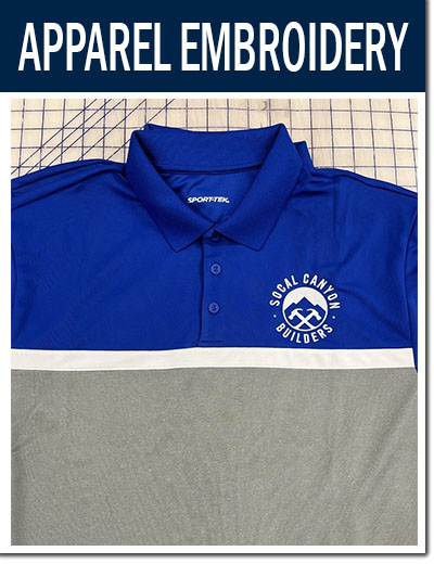 the best Custom embroidery on company work shirts and polos in simi valley ca