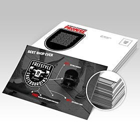 black edge postcards printing example