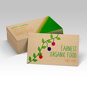 brown kraft business cards printing sample