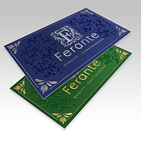 dual raised business cards printing sample