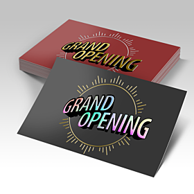 dual raised postcards printing example
