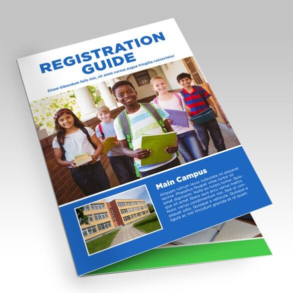 flyers-half-fold Half-fold brochure product example