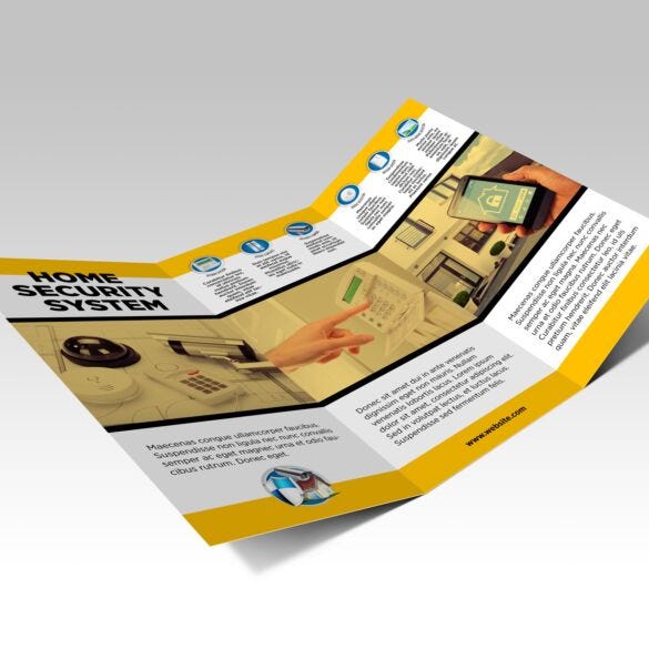flyers-tri-fold Tri-fold brochure product example