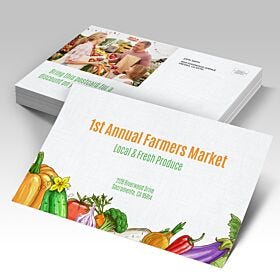 linen uncoated postcards printing example