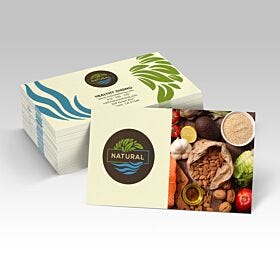 natural business cards printing sample