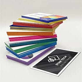 painted edge business cards printing sample