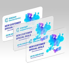 plastic postcards printing example