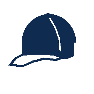 Illustrated navy baseball cap icon