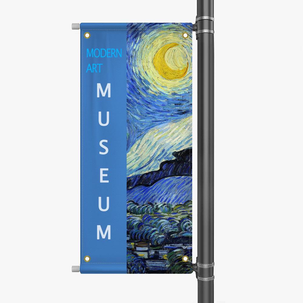 Pole Banner sample Double-sided pole banner product display sample
