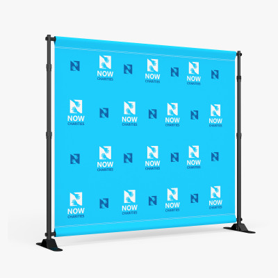 step-repeat-product-1 Portable step and repeat backdrop with repeated logos on adjustable stand