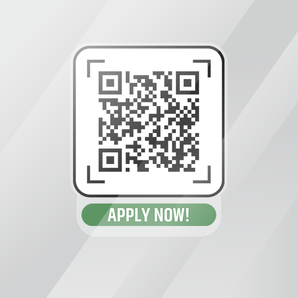 QR code sticker with Apply Now text QR code sticker with Apply Now text