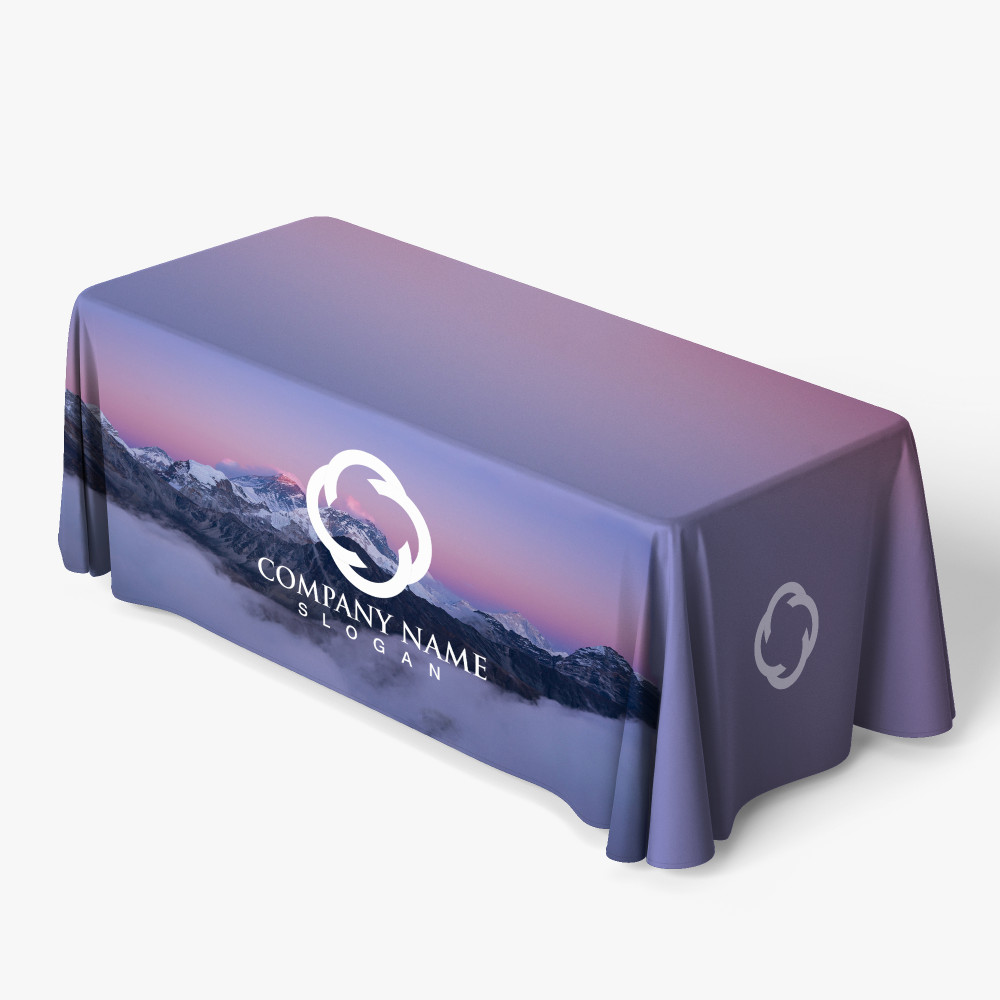 table-cover-21-overview-6-table-throw 6 ft. Table Throws with full-color logo printing
